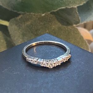 Sterling Silver CZ Band